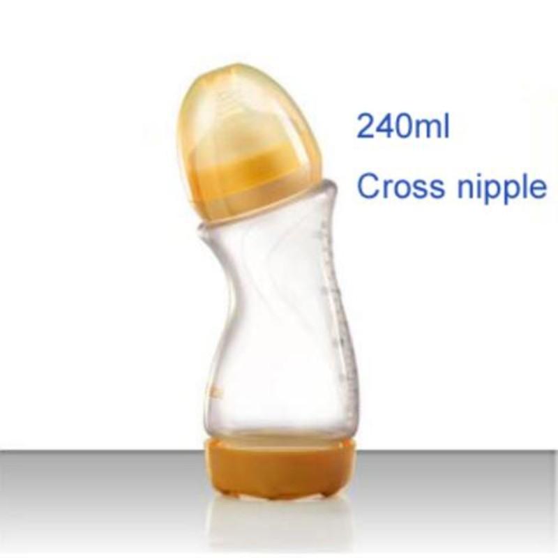 Angled Baby Feeding Bottle