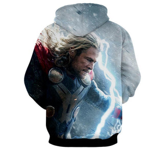 Angry Thor 3D Printed Thor Hoodie