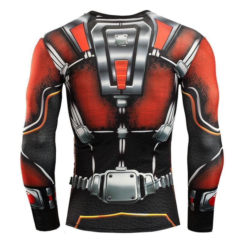 Ant Man Costume 3D Printed Ant Man Long Sleeves Shirt