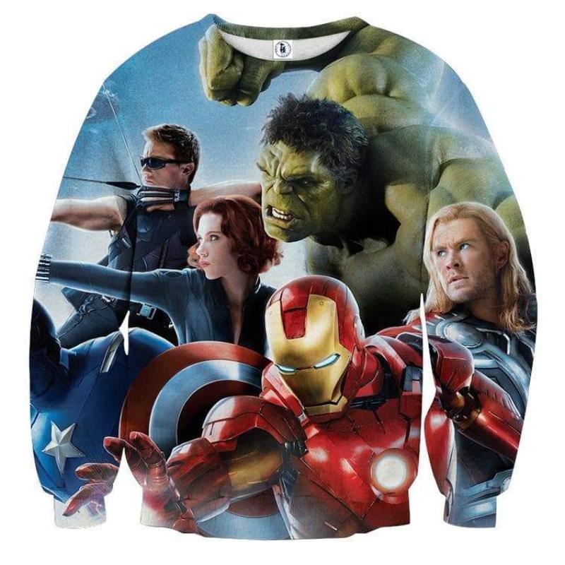 Avengers 3D Printed Avengers Sweatshirt