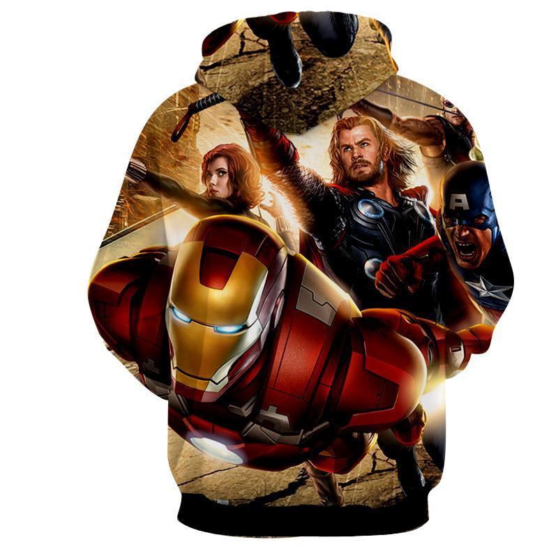 Avengers 3D Printed Hoodie