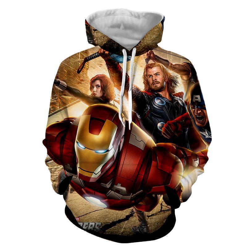 Avengers 3D Printed Hoodie