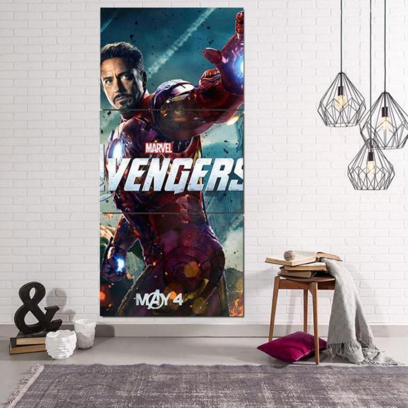 Avengers Iron Man Canvas 3D Printed