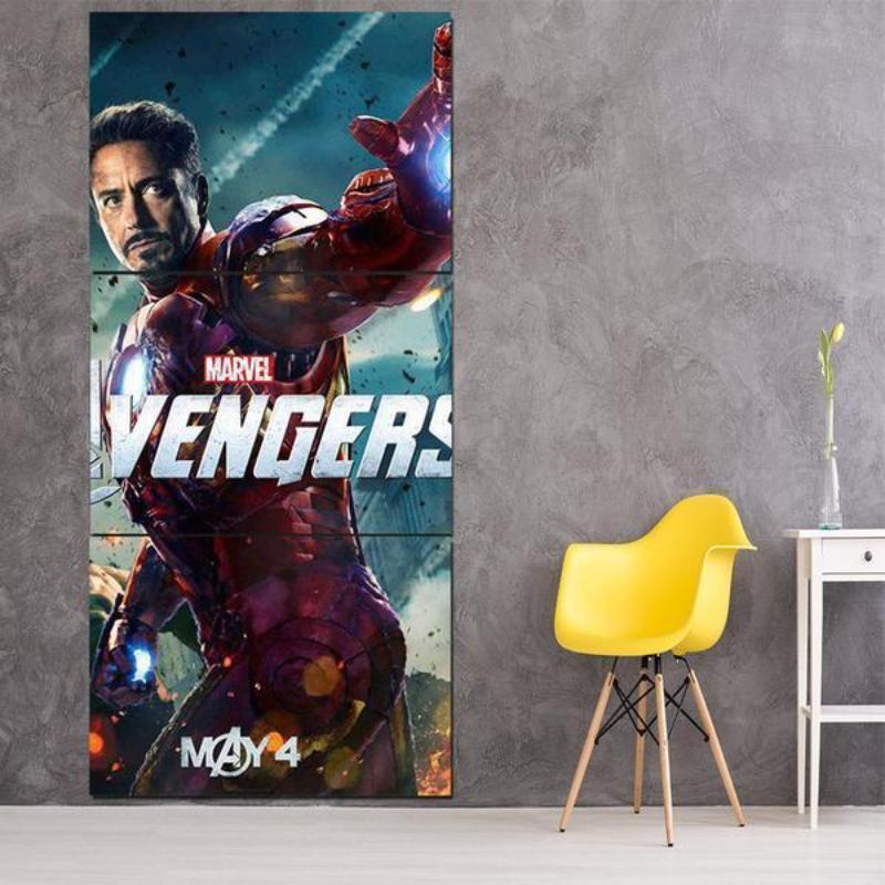 Avengers Iron Man Canvas 3D Printed