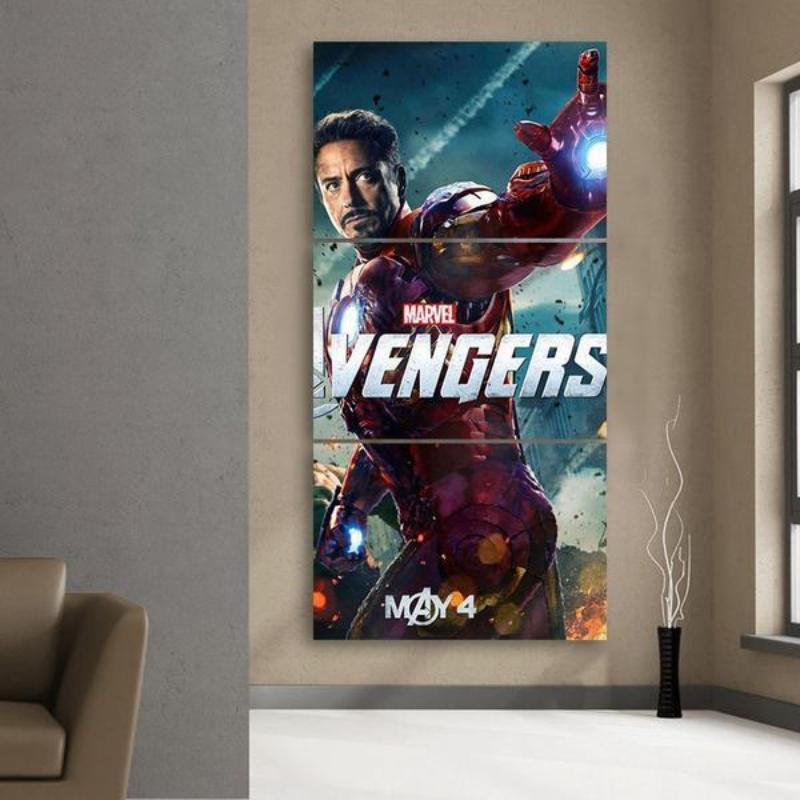 Avengers Iron Man Canvas 3D Printed