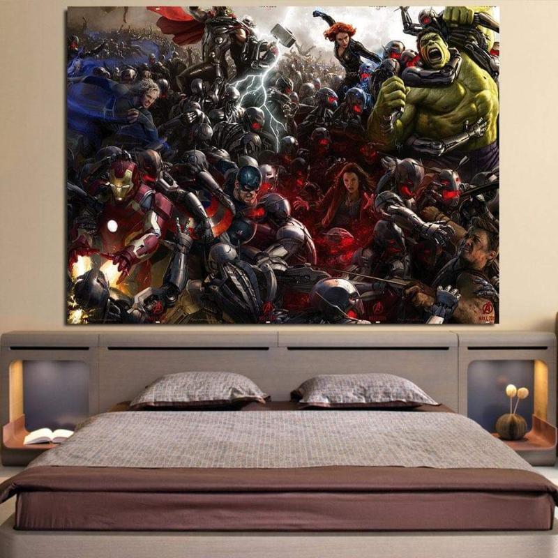 Avengers Age Of Ultron 3D Printed Avengers Canvas