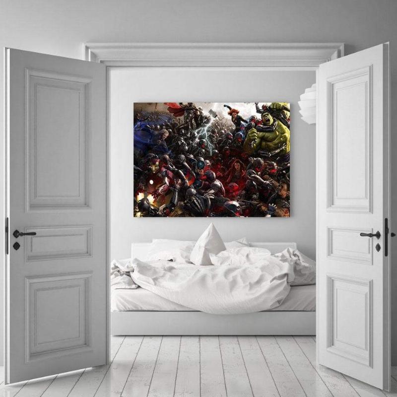 Avengers Age Of Ultron 3D Printed Avengers Canvas