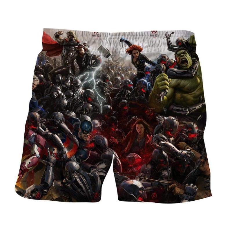 Avengers Age Of Ultron 3D Printed Avengers Shorts