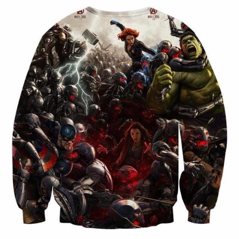 Avengers Age Of Ultron 3D Printed Avengers Sweatshirt