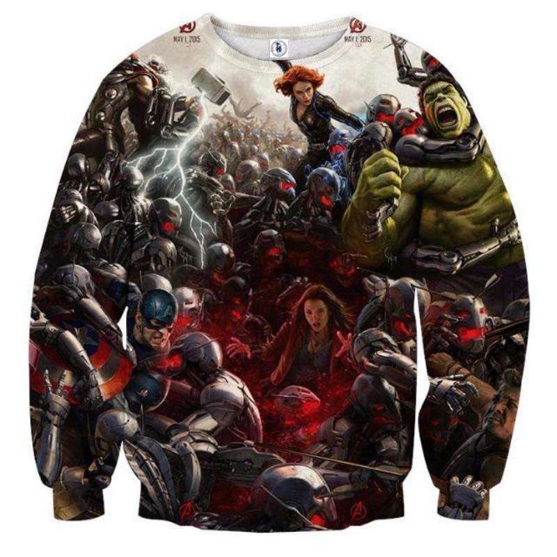 Avengers Age Of Ultron 3D Printed Avengers Sweatshirt