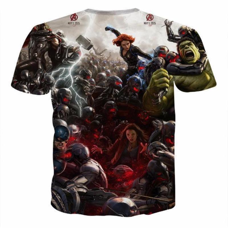 Avengers Age Of Ultron 3D Printed Avengers T Shirt
