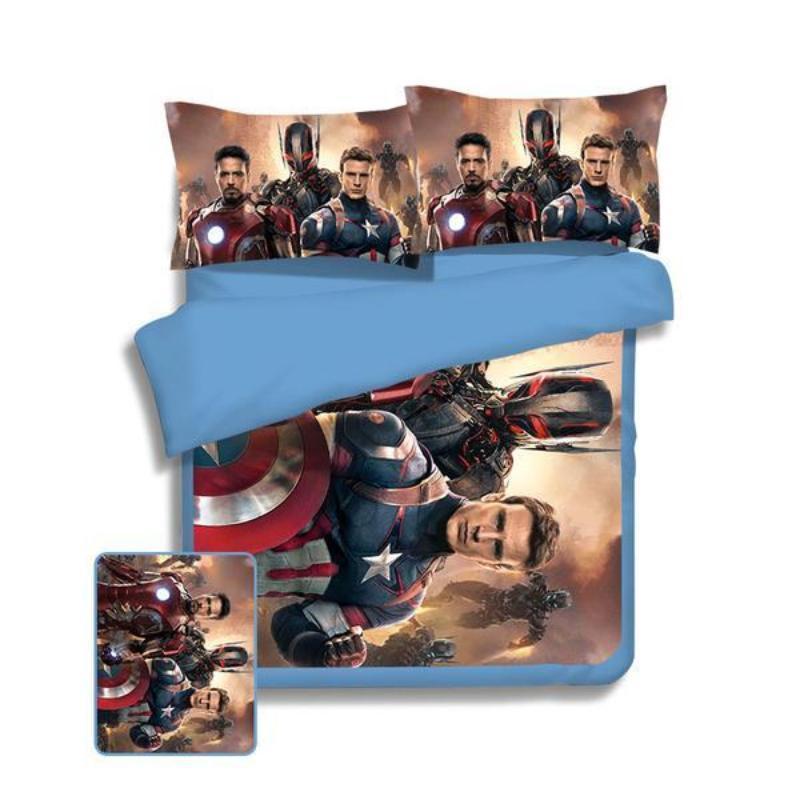 Avengers Age Of Ultron Captain America & Iron Man Bed Set