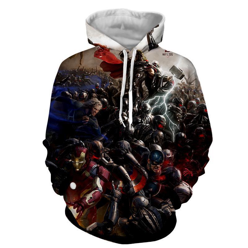 Avengers Age Of Ultron War 3D Printed Avengers Hoodie