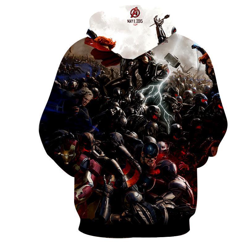 Avengers Age Of Ultron War 3D Printed Avengers Hoodie