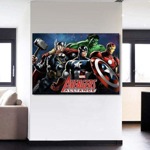 3D Printed Avengers Canvas Alliance Wall