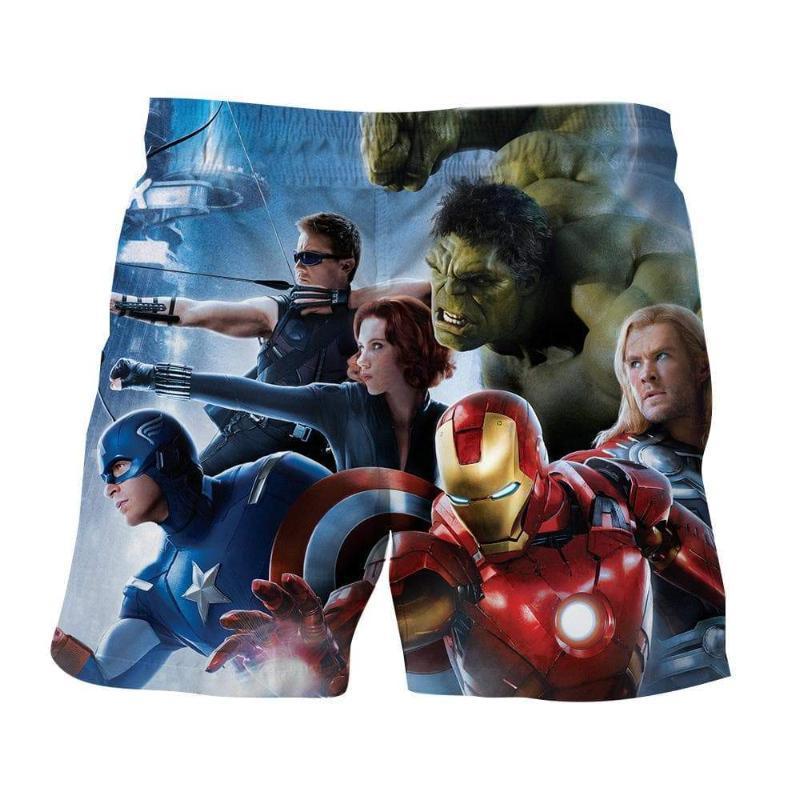 Avengers Assemble 3D Printed Avengers Shorts