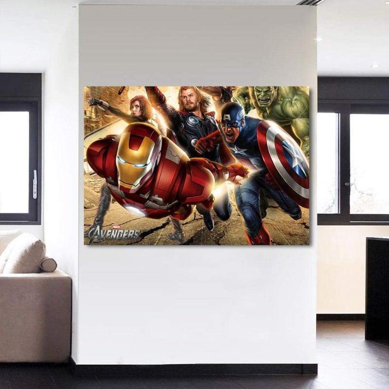 Avengers Assemble Cool Canvas 3D Printed