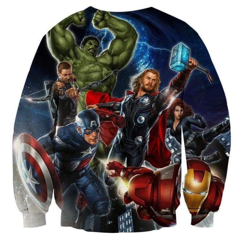 Avengers Assemble Cool 3D Printed Avengers Sweatshirt