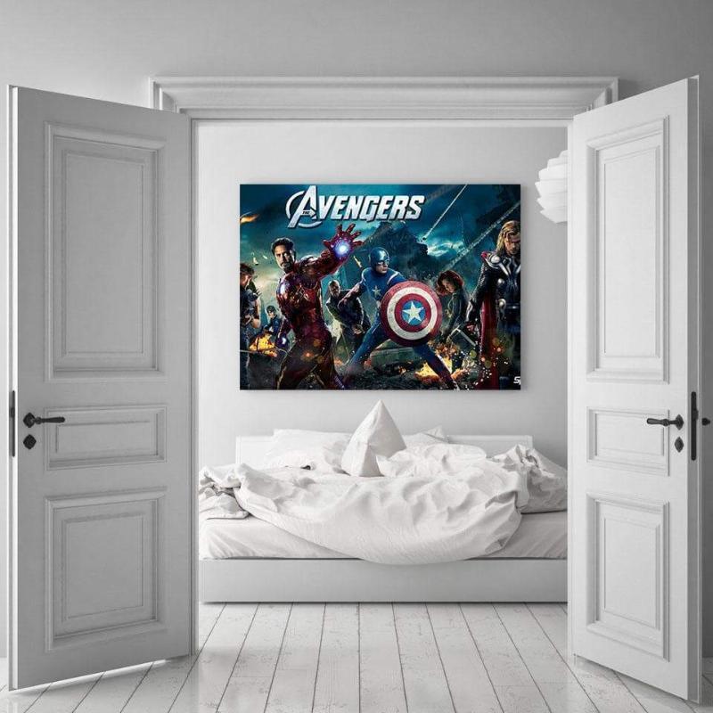 Avengers Assemble Style 3D Printed Avengers Canvas