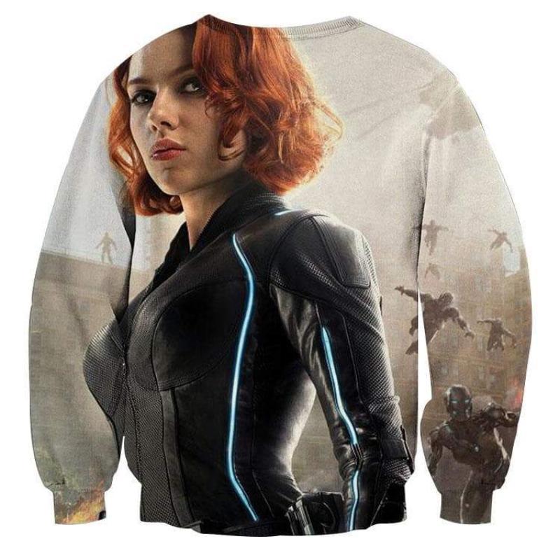 Avengers Black Widow Cool 3D Printed Avengers Sweatshirt