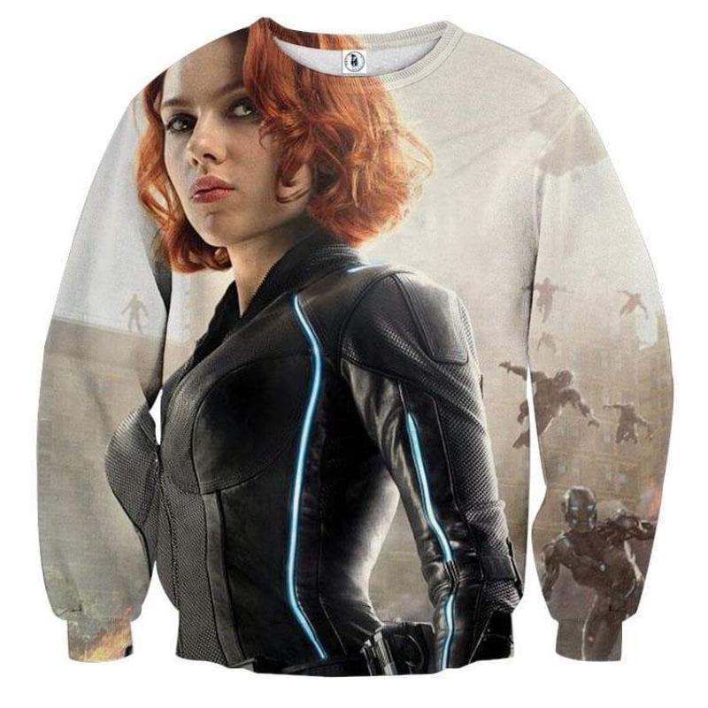 Avengers Black Widow Cool 3D Printed Avengers Sweatshirt