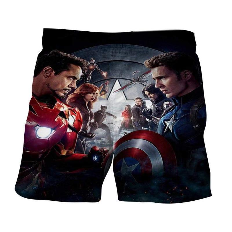 Avengers Civil War 3D Printed Avengers Shorts