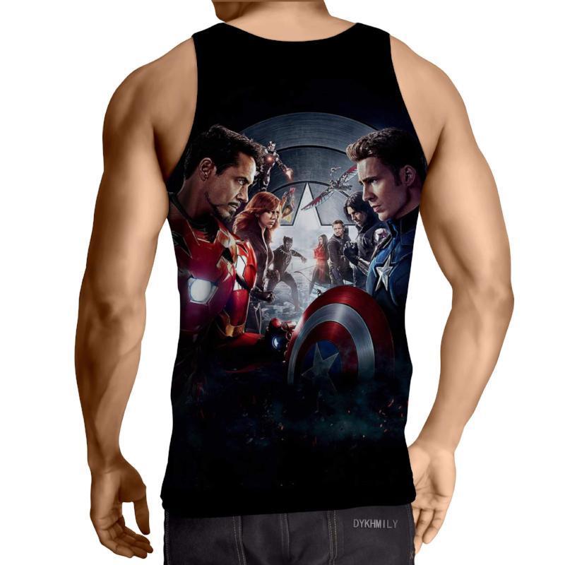 Avengers Civil War 3D Printed Avengers Tank Top