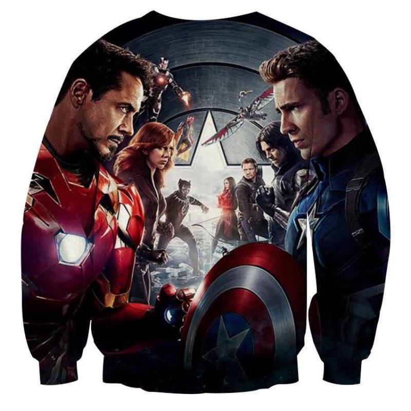 Avengers Civil War Avengers 3D Printed Avengers Sweatshirt
