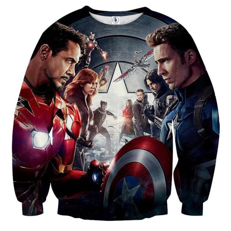 Avengers Civil War Avengers 3D Printed Avengers Sweatshirt