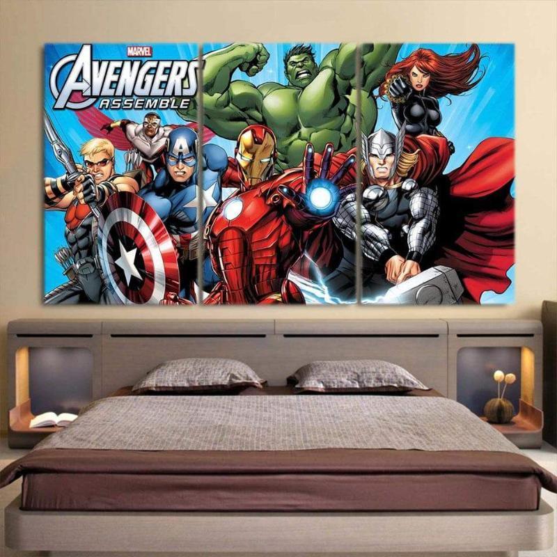Avengers Comic 3D Printed Avengers Canvas