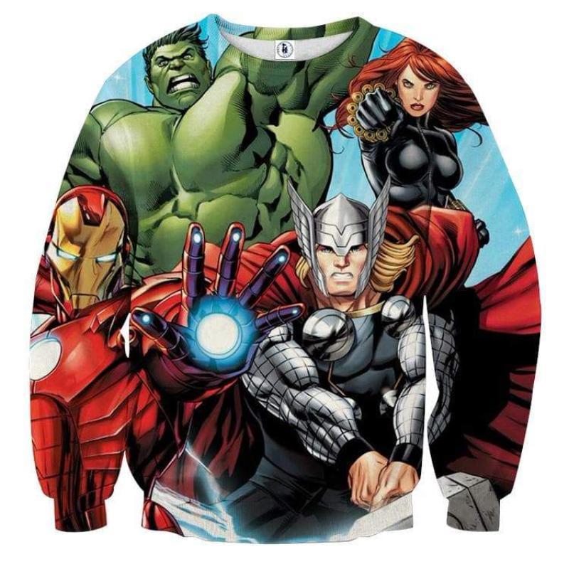 Avengers Comics 3D Printed Avengers Sweatshirt