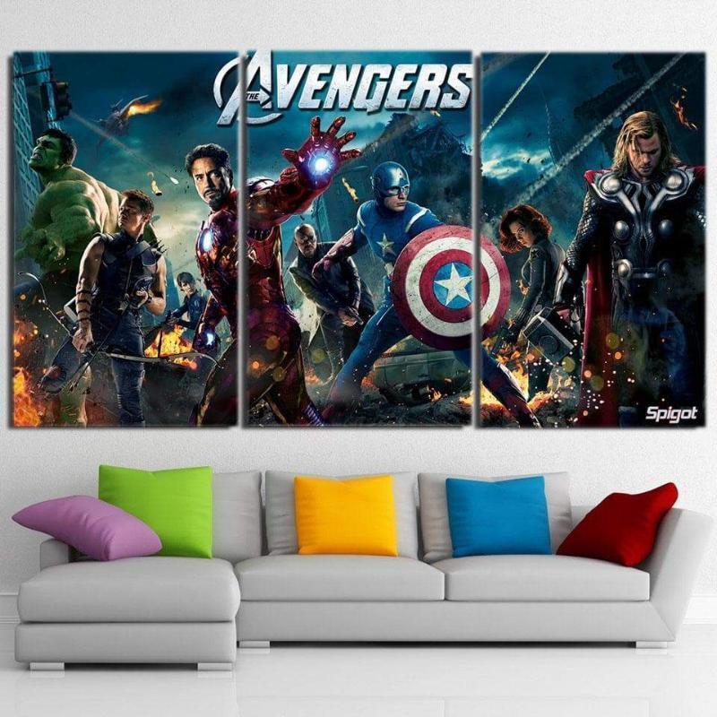 Avengers Cool 3D Printed Avengers Canvas