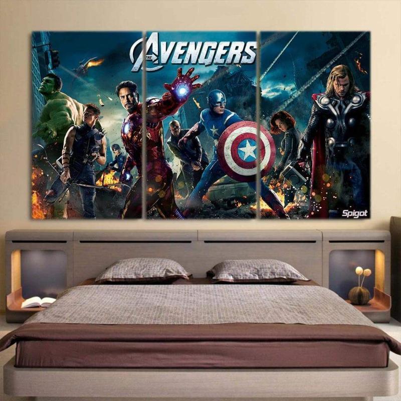 Avengers Cool 3D Printed Avengers Canvas