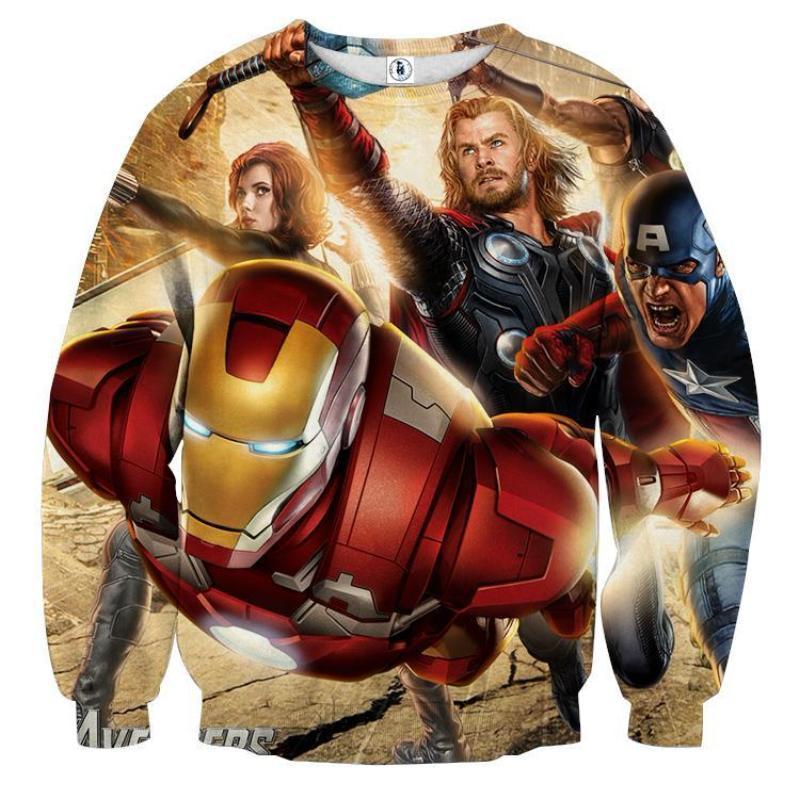 Avengers Cool 3D Printed Avengers Sweatshirt