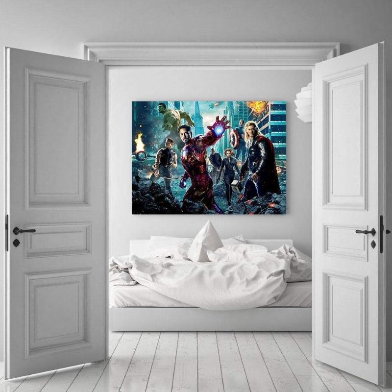 Avengers Cover Wall 3D Printed Avengers Canvas