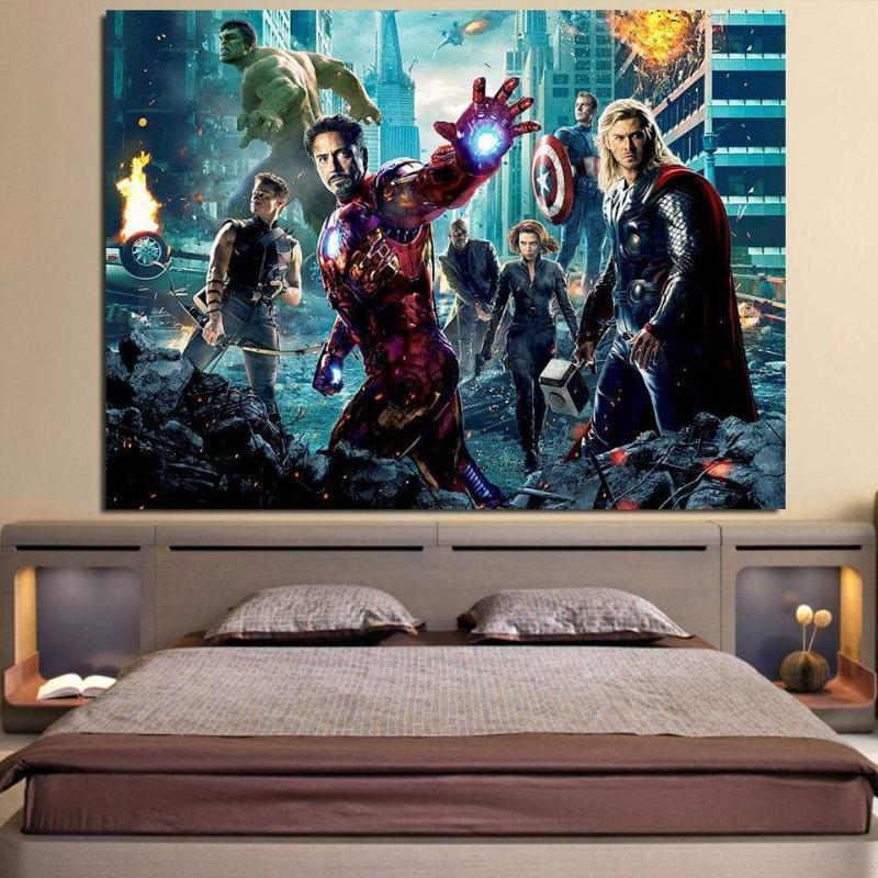 Avengers Cover Wall 3D Printed Avengers Canvas