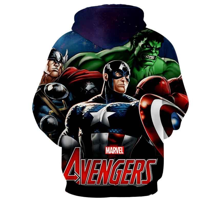 Avengers Hoodies: 3D Printed Hulk, Captain America & Thor Hoodie