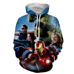 Avengers Original 3D Printed Avengers Hoodie
