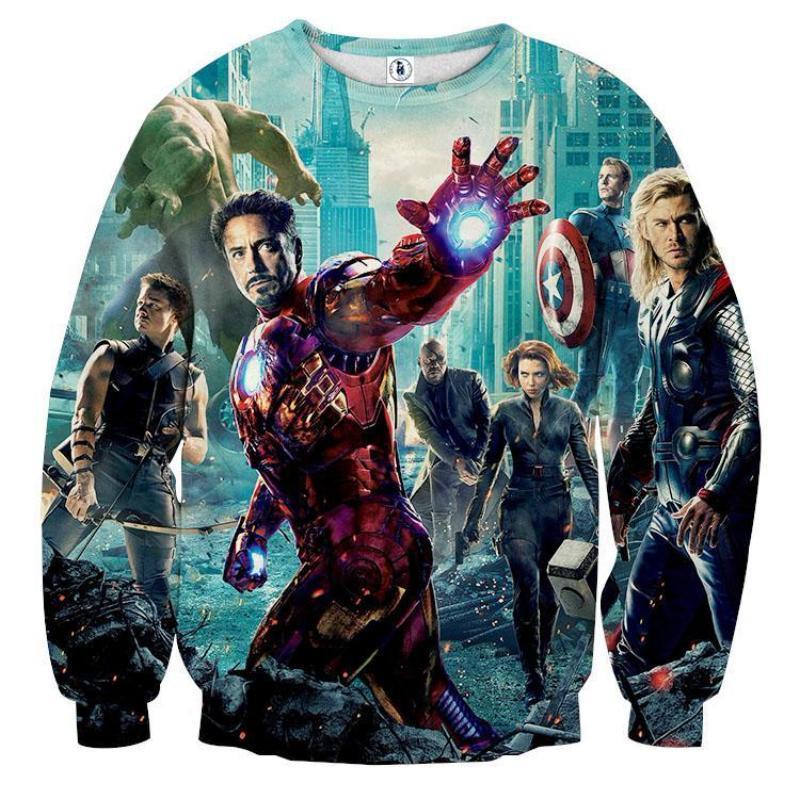 Avengers Part 1 3D Printed Avengers Sweatshirt