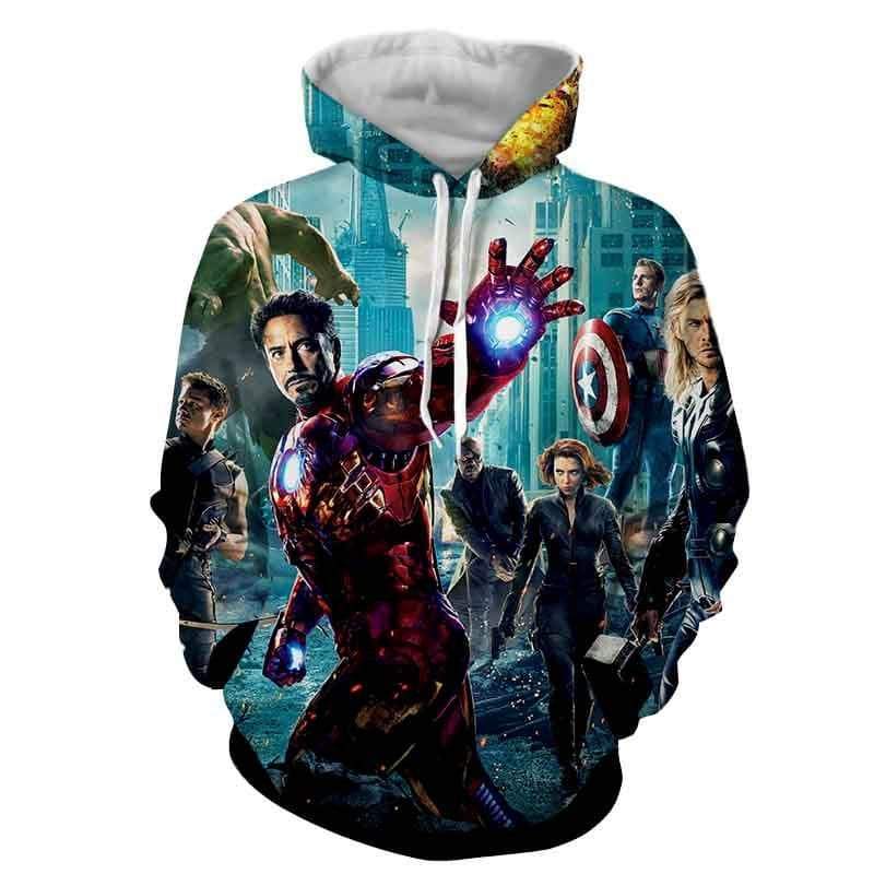 Avengers Part 1 Cover 3D Printed Avengers Hoodie