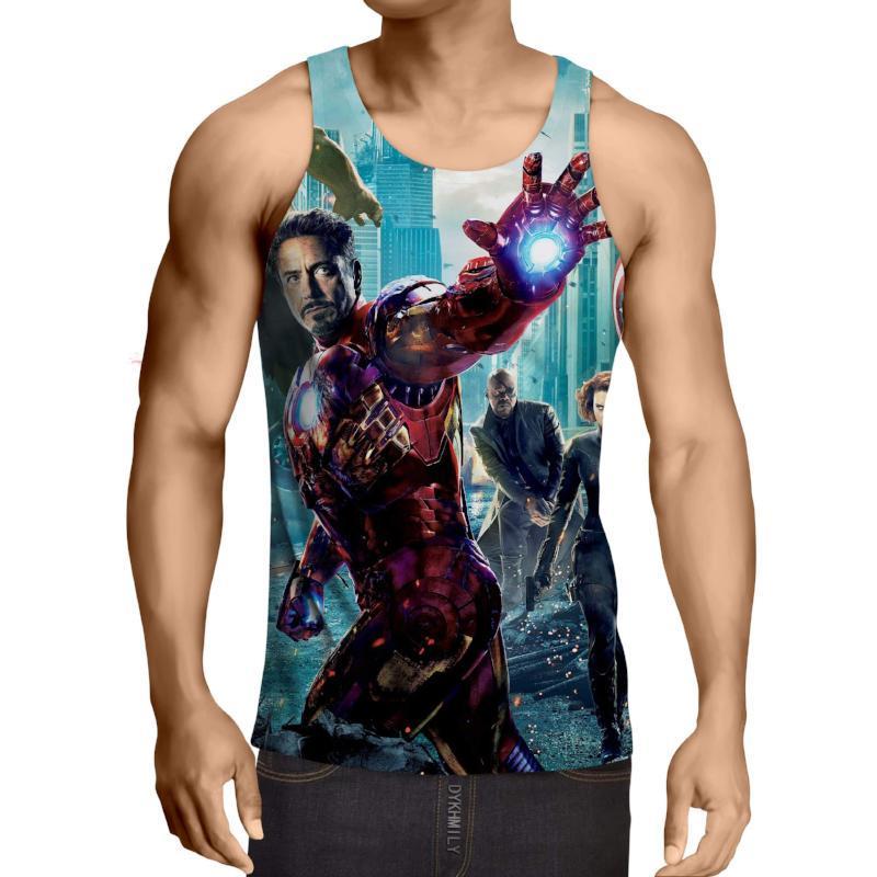 Part 1 Cover 3D Printed Avengers Tank Top