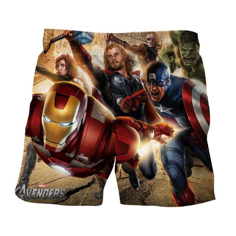 Avengers Team 3D Printed Avengers Shorts