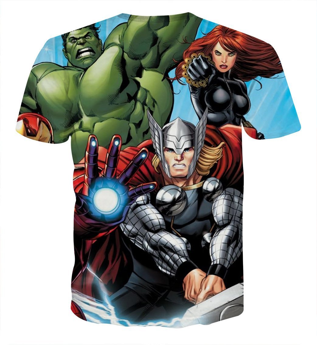 Avengers Thor Hulk And Black Widow Hulk T-Shirts