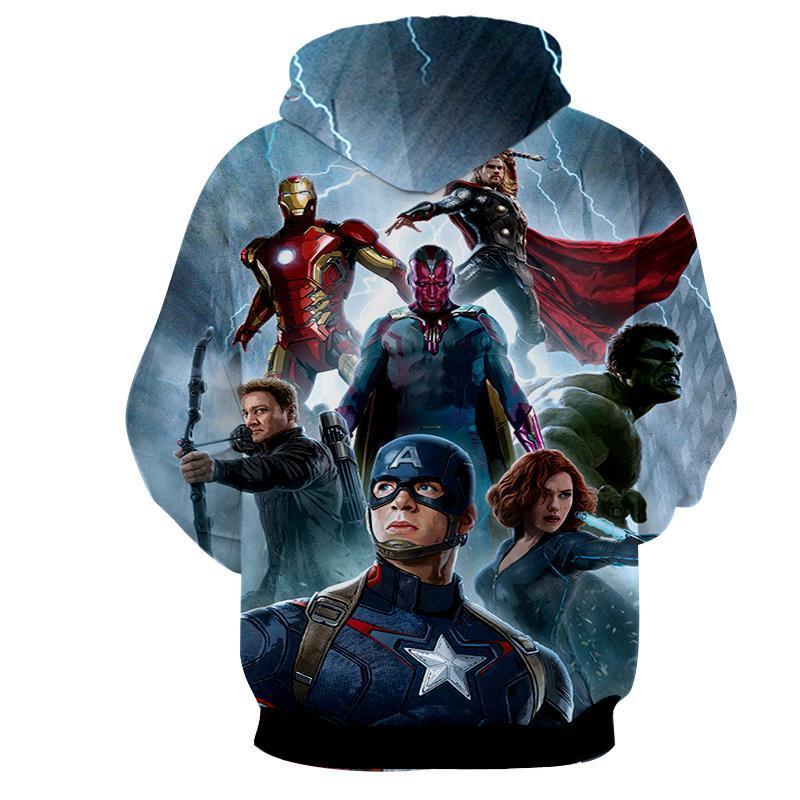 Avengers with Oracle 3D Printed Avengers Hoodie