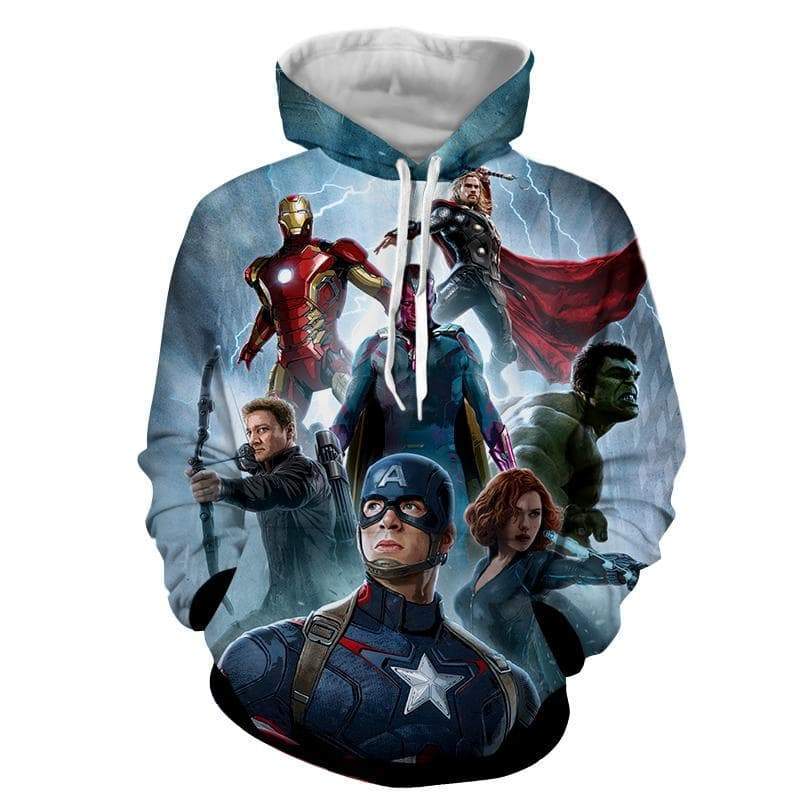 Avengers with Oracle 3D Printed Avengers Hoodie