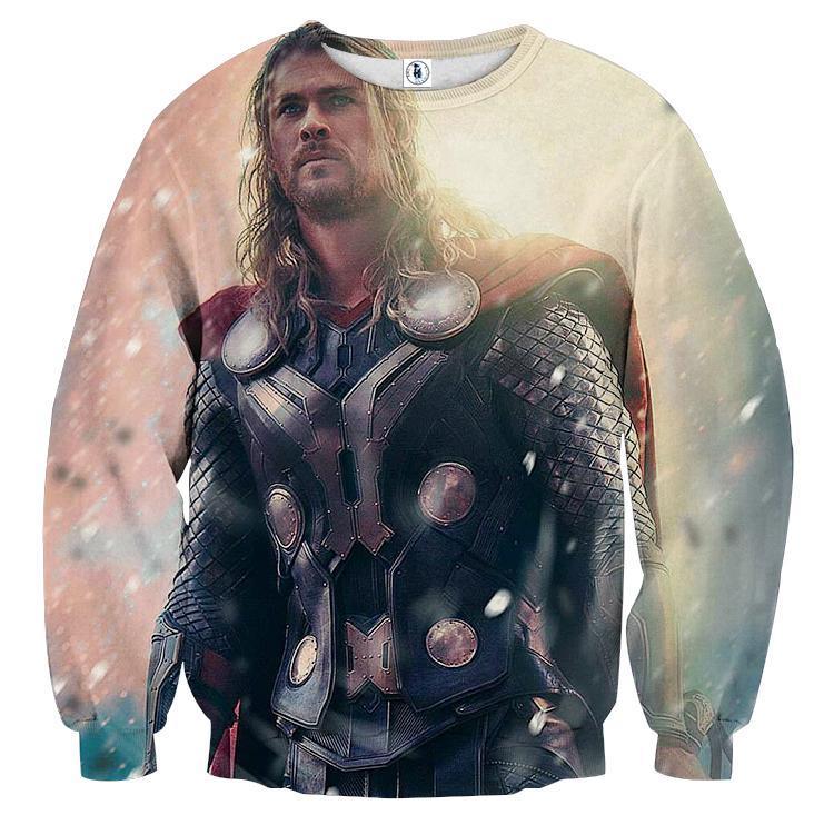 Awesome Thor Crewneck 3D Printed Thor Sweatshirts