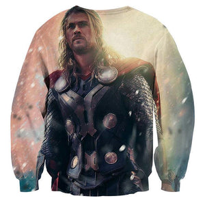 Awesome Thor Crewneck 3D Printed Thor Sweatshirts