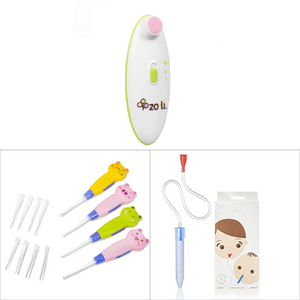 3-in-1 Baby Care Bundle - Electric Nail Trimmer + Nose & Ear Cleaner