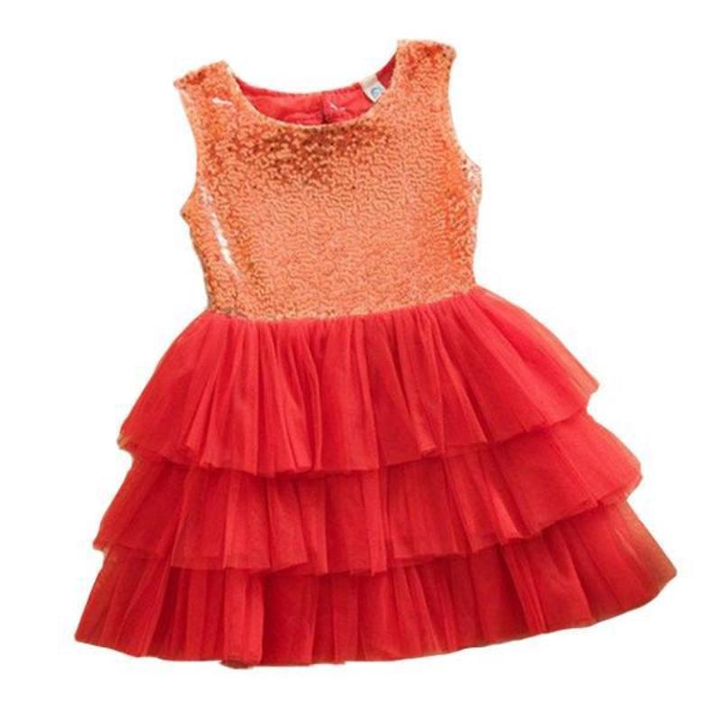 Baby Girls Sequined Bow Dress