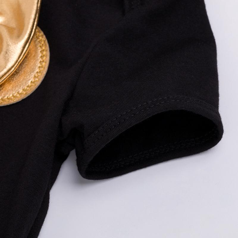 Baby Golden Clothes & Shoes Set - Bow On Shirt